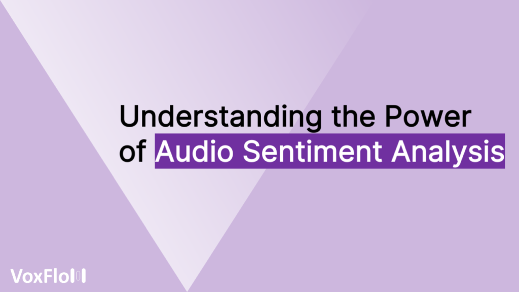 Audio Sentiment Analysis