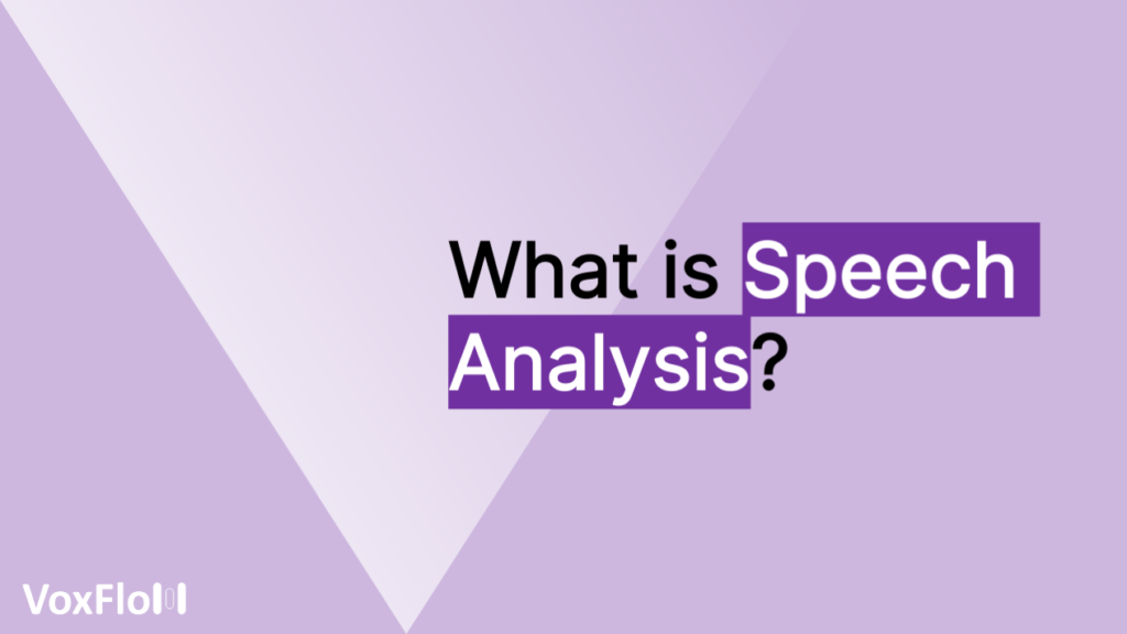 Speech Analysis