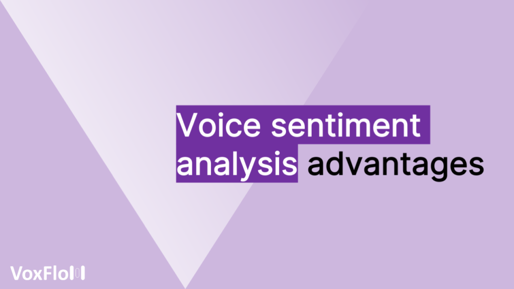 Voice sentiment analysis